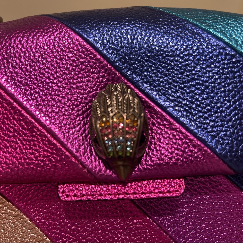 Kurt Geiger Multicolor Rainbow Shoulder Bag - Picture 12 of 16